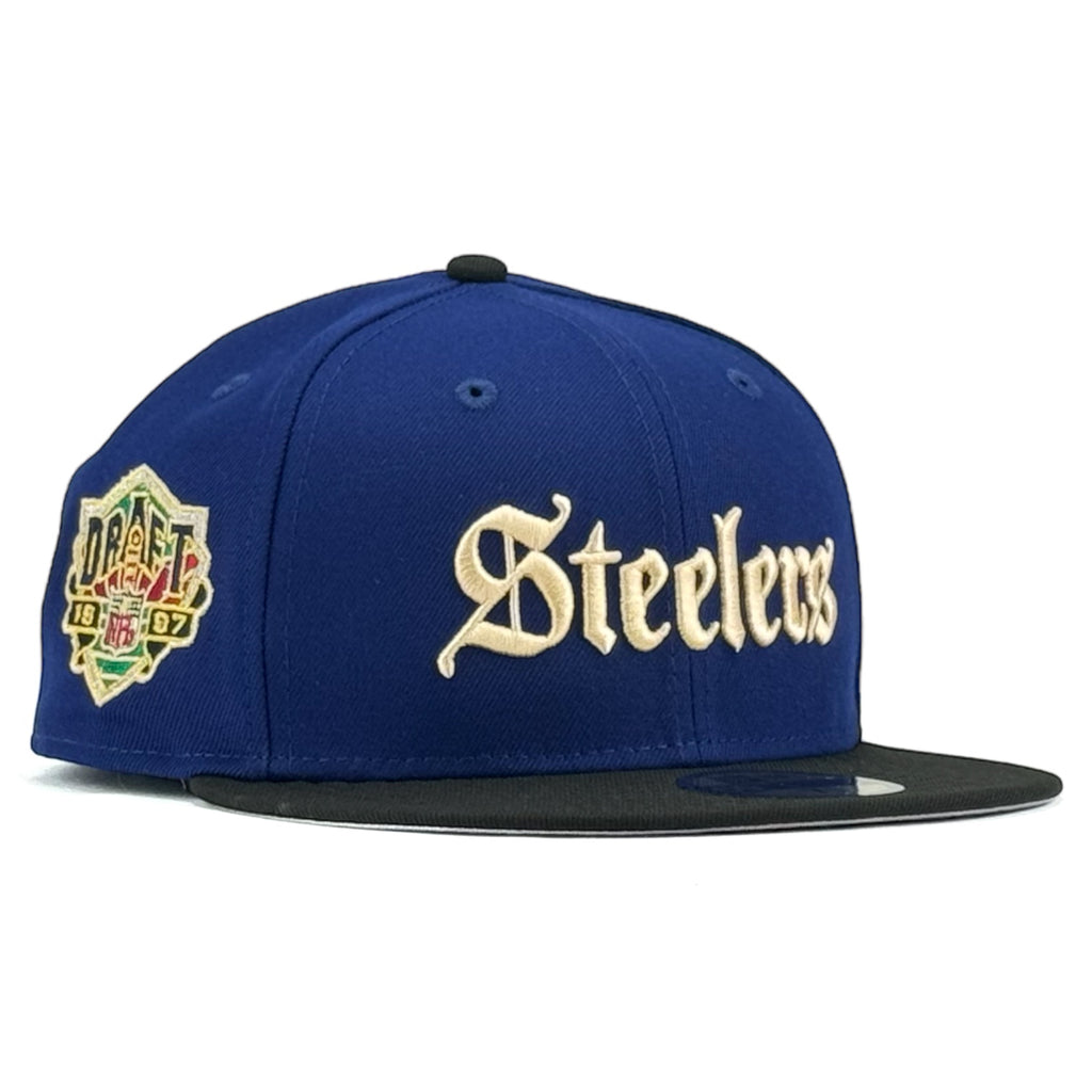 Pittsburgh Steelers New Era 59Fifty Fitted Hat - Royal / Black