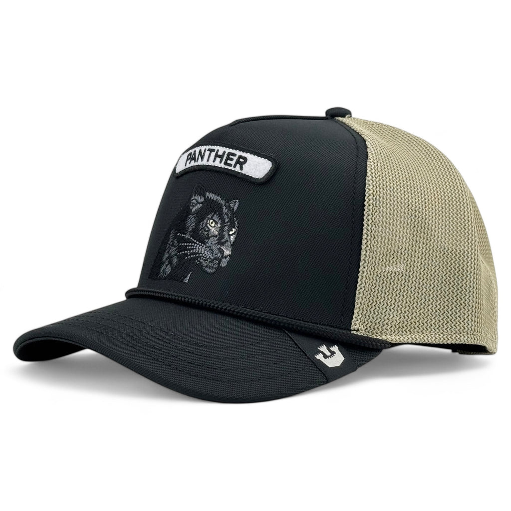 GB2 Panther Goorin Bros. Trucker A-Frame Snapback - Black