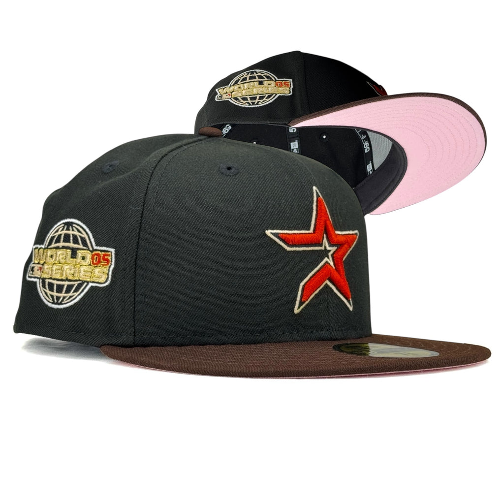 Houston Astros “HTX Pinky Pack” New Era 59Fifty Fitted Hat - Black / Walnut