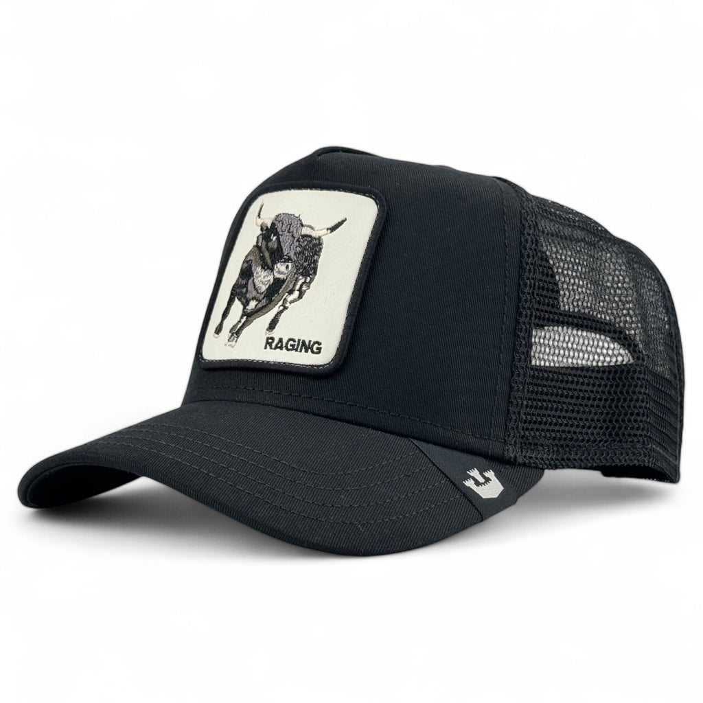 Bull Raging Goorin Bros. Trucker A-Frame Snapback - Black