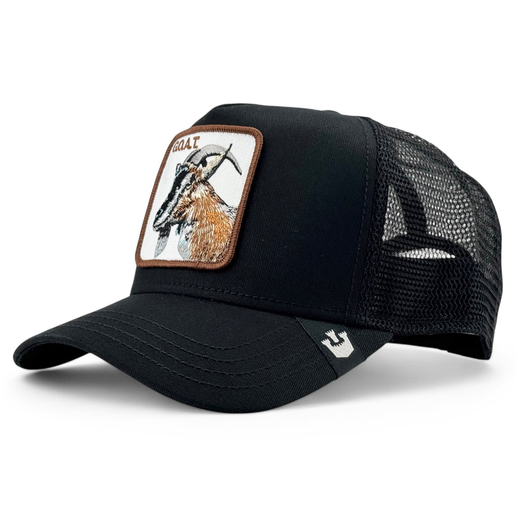 The GOAT Goorin Bros. Trucker A-Frame Snapback - Black