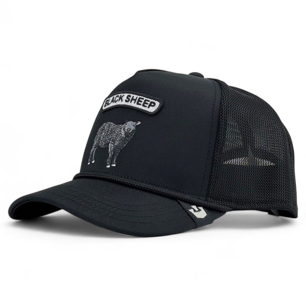 The Black Sheep Goorin Bros. Trucker A-Frame Snapback - Black