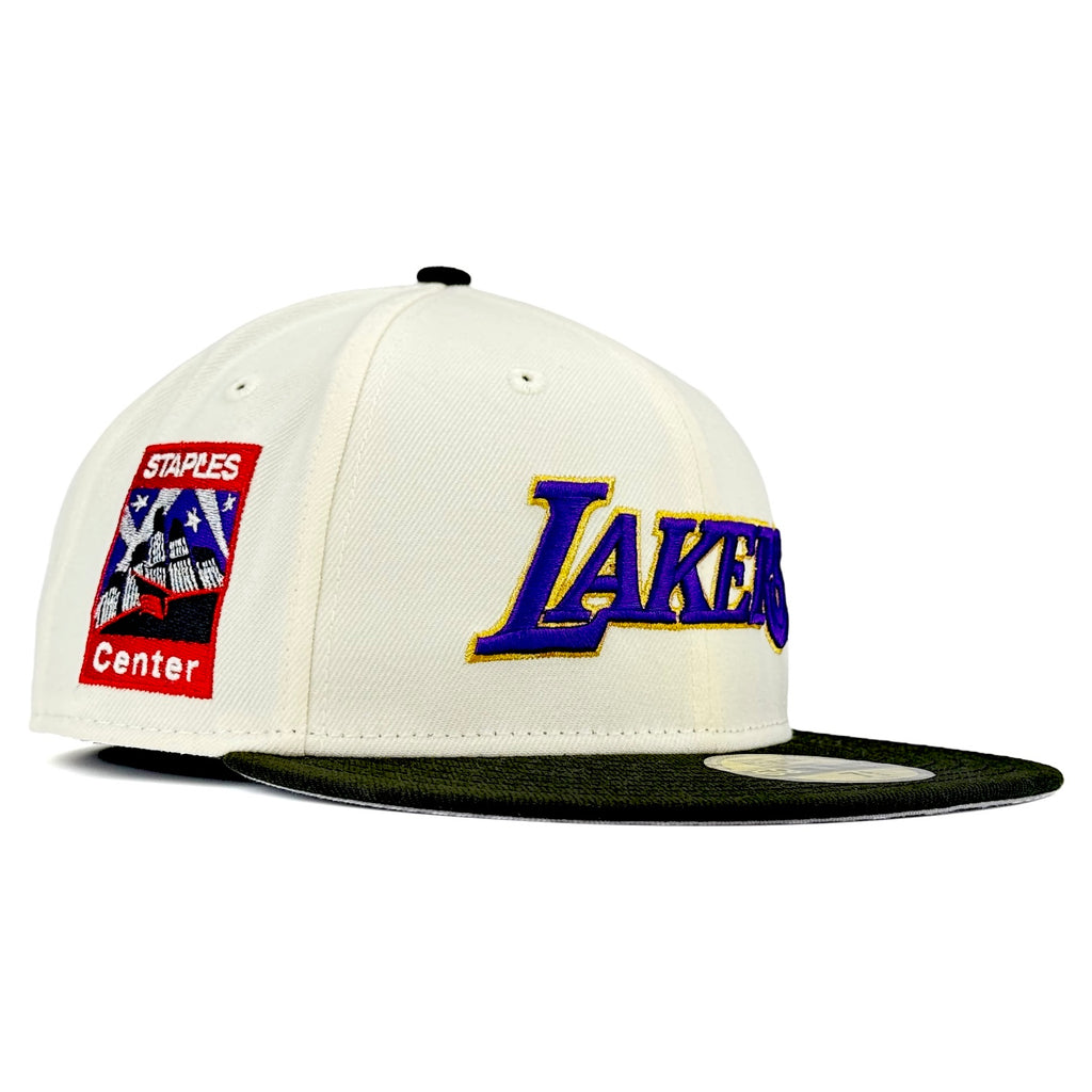 Los Angeles Lakers “House That KB Built” New Era 59Fifty Fitted Hat - Chrome White / Black