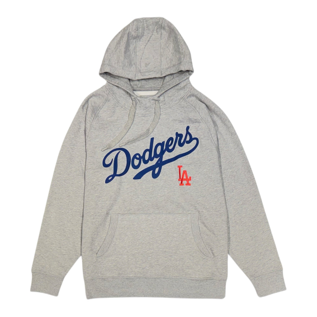 Los Angeles Dodgers Antigua Victory Pullover Hoodie - Grey