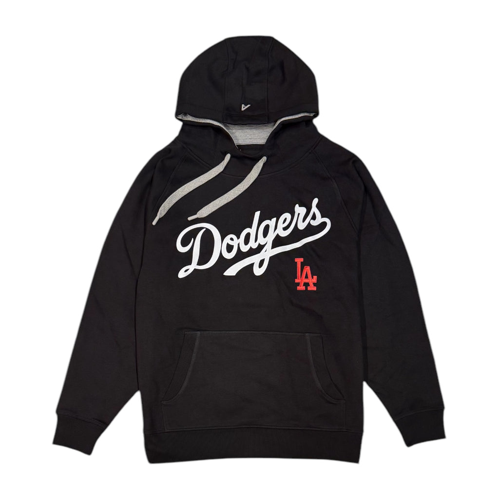 Los Angeles Dodgers Antigua Victory Pullover Hoodie - Black