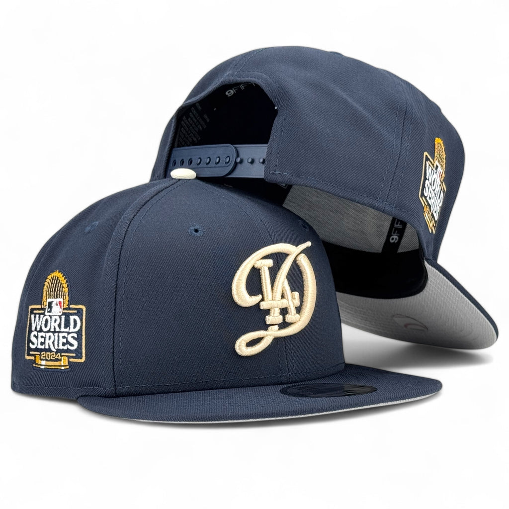 Los Angeles Dodgers New Era 2024 WS Champions City Connect Side Patch 9FIFTY Snapback Hat - Navy