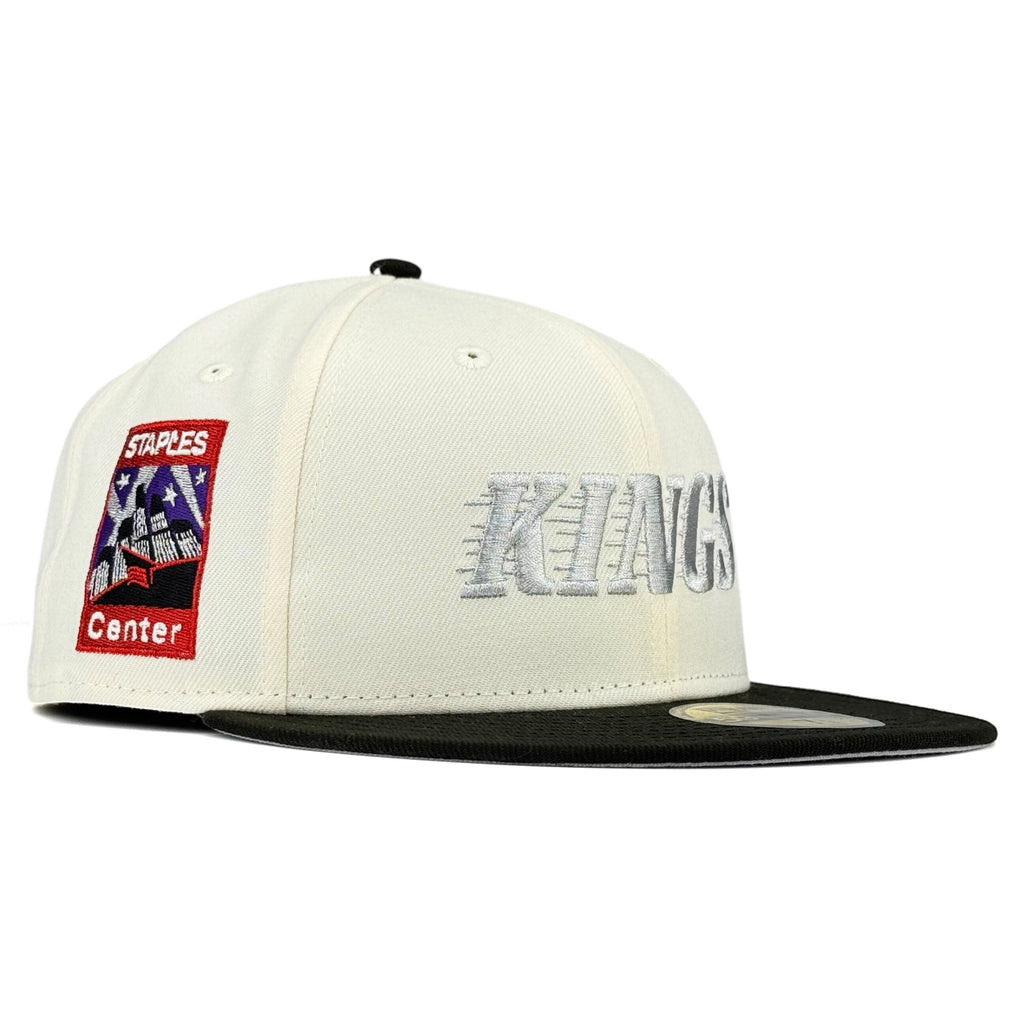 Los Angeles Kings “Staples Center Kings” New Era 59Fifty Fitted Hat - Chrome White / Black