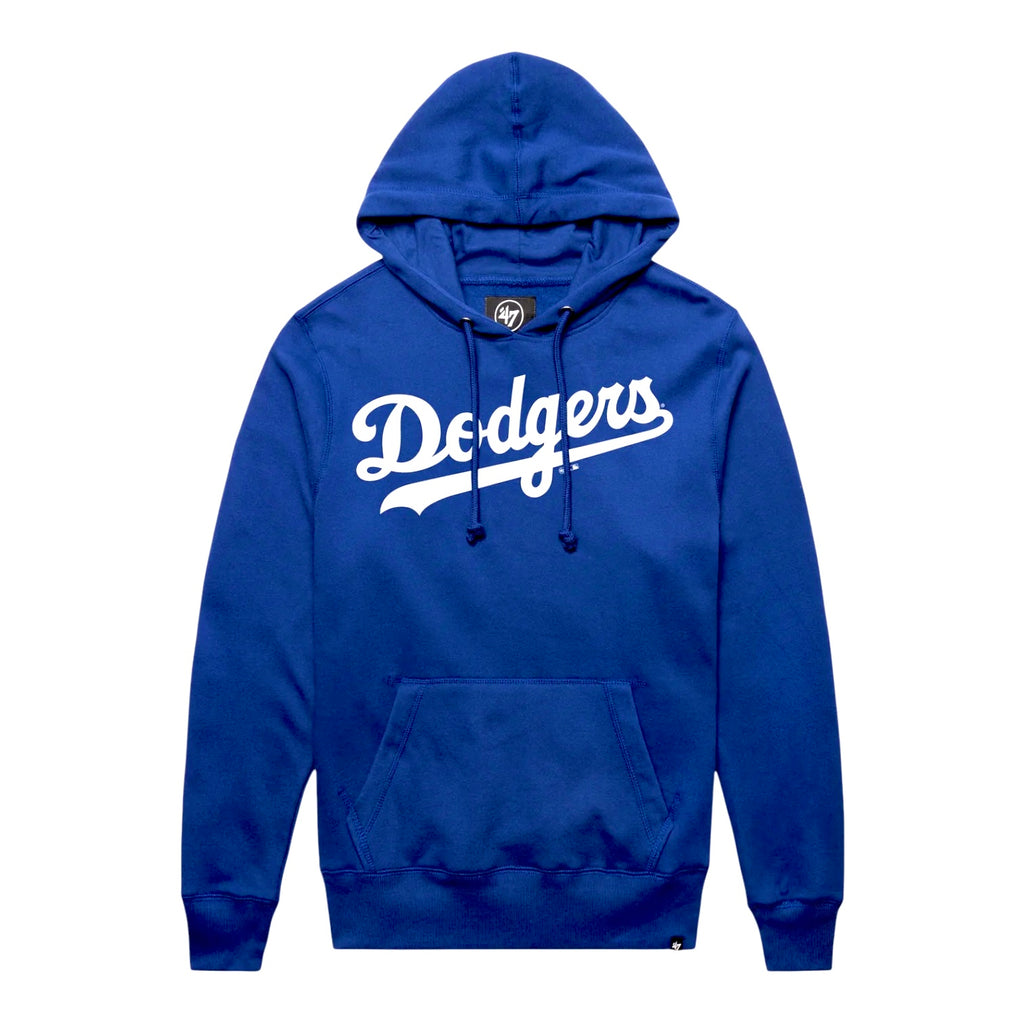 Los Angeles Dodgers 47 Brand Wordmark Headline Pullover Hoodie