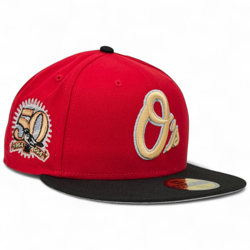 Baltimore Orioles "Reimagined Pack" New Era 59Fifty Fitted Hat - Red / Black