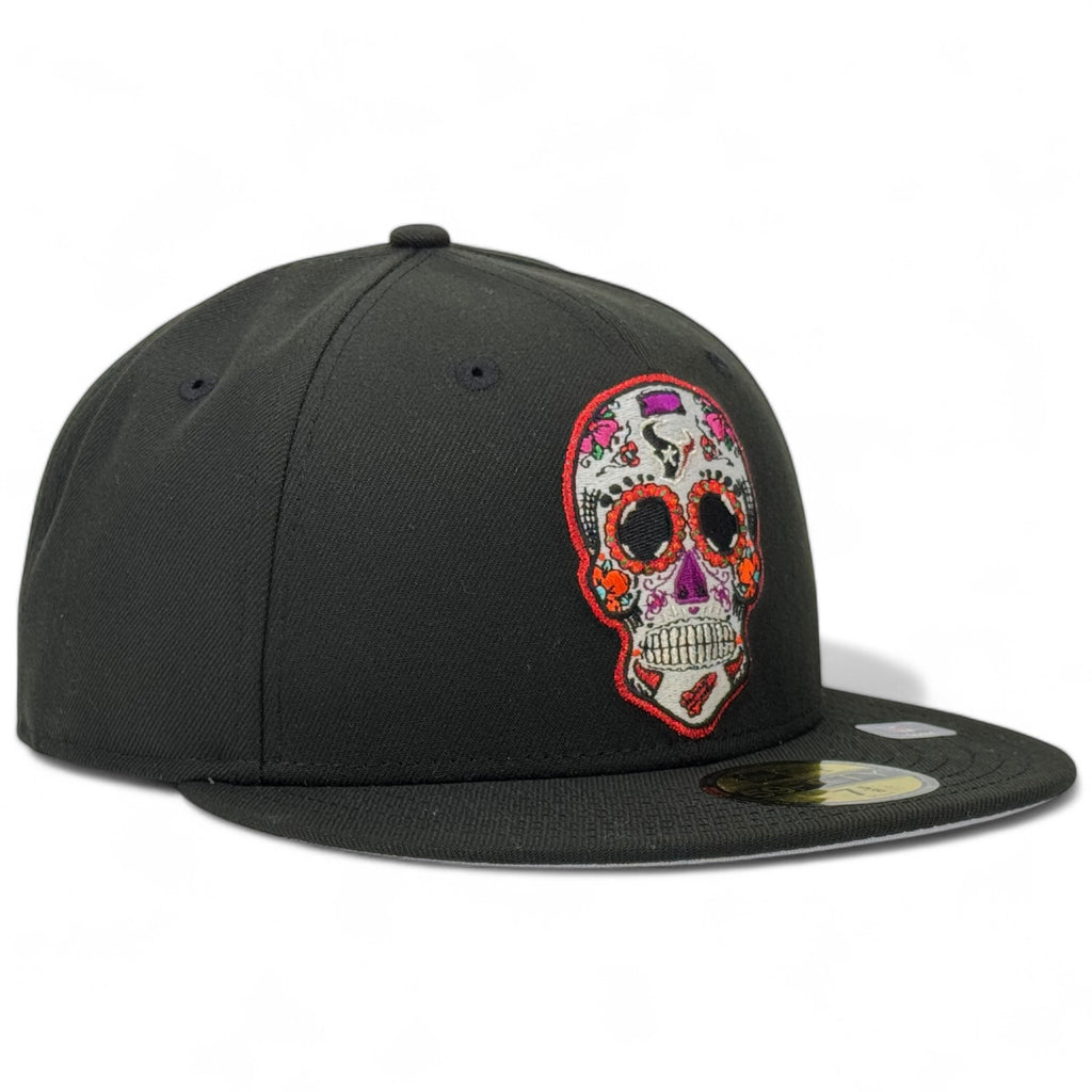 Houston Texans “Sugar Skull” New Era 59Fifty Fitted Hat - Black