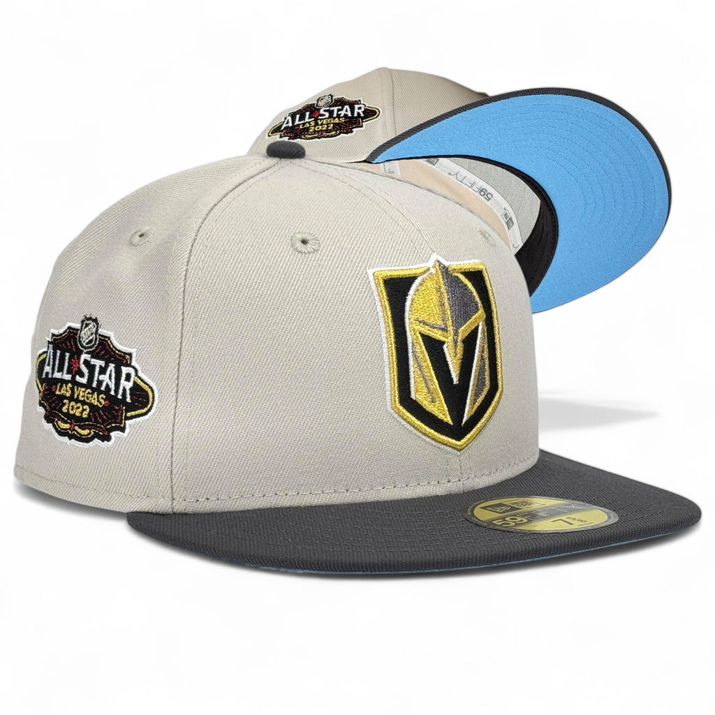 Golden Knights "Vegas on Ice" New Era 59Fifty Fitted Hat - Stone / Graphite