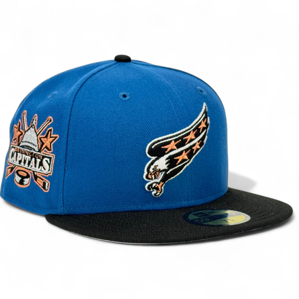 Washington Capitals "NHL FACEOFF PACK" New Era 59Fifty Fitted Hat - Seashore Blue / Black