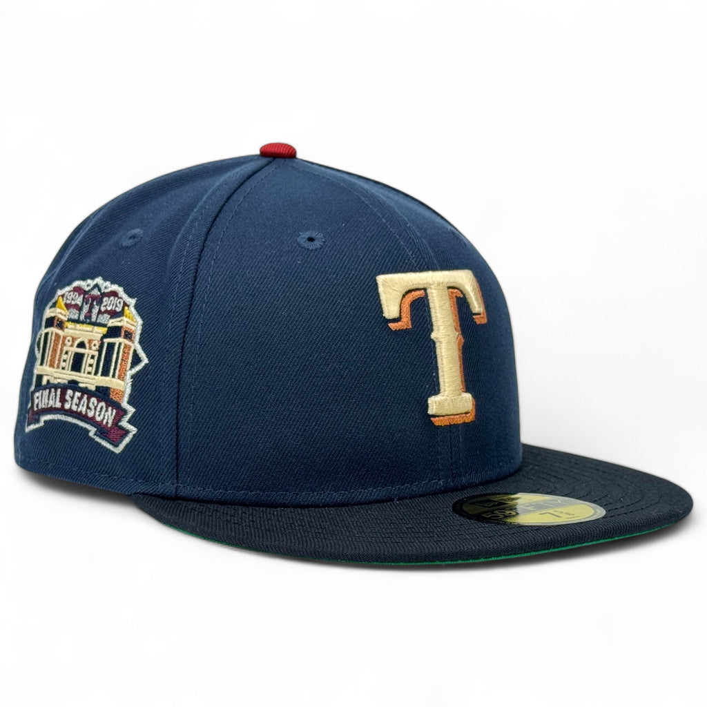 Texas Rangers "Tikimon" New Era 59Fifty Fitted Hat - Sneaky 2 Tone Navy