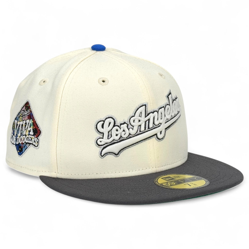 Los Angeles Dodgers Viva Los Dodgers "West Kept Connection" New Era 59Fifty Fitted Hat - Chrome White / Graphite