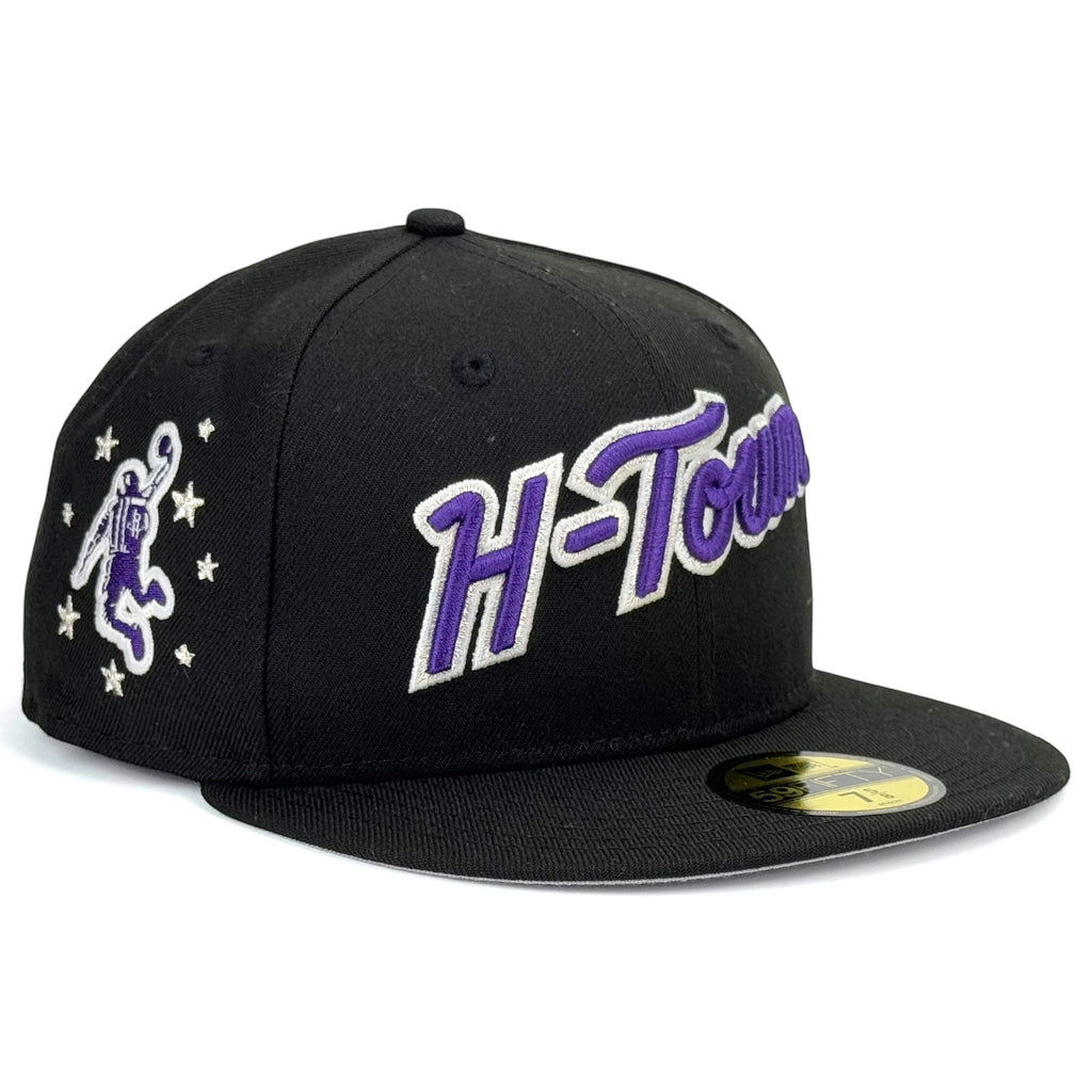 Houston Rockets "Purple Stuff Spaeceman" New Era 59Fifty Fitted Hat - Black