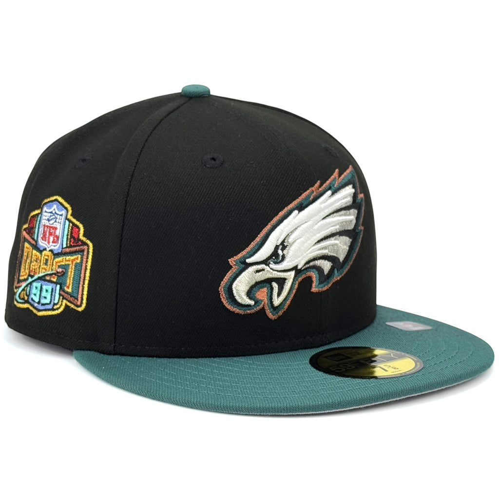 Philadelphila Eagles '99 Draft SP New Era 59Fifty Fitted Hat - Black / Pine Green