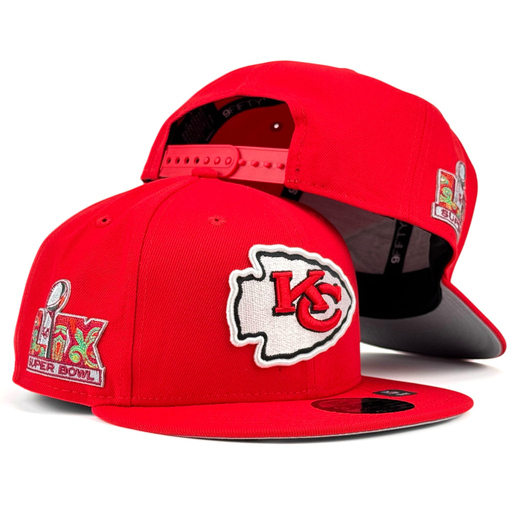 Kansas City Chiefs Super Bowl LIX Side Patch 9FIFTY Snapback Hat - Red