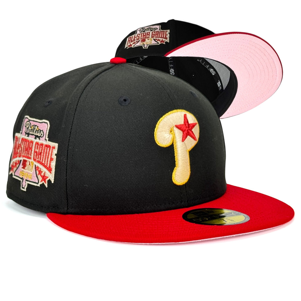 Philadelphia Phillies "Roses Are Red Pack" New Era 59Fifty Fitted Hat - Black / Red