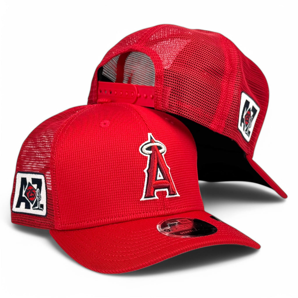 Los Angeles Angels 2025 Spring Training 9Seventy Trucker Snapback Hat