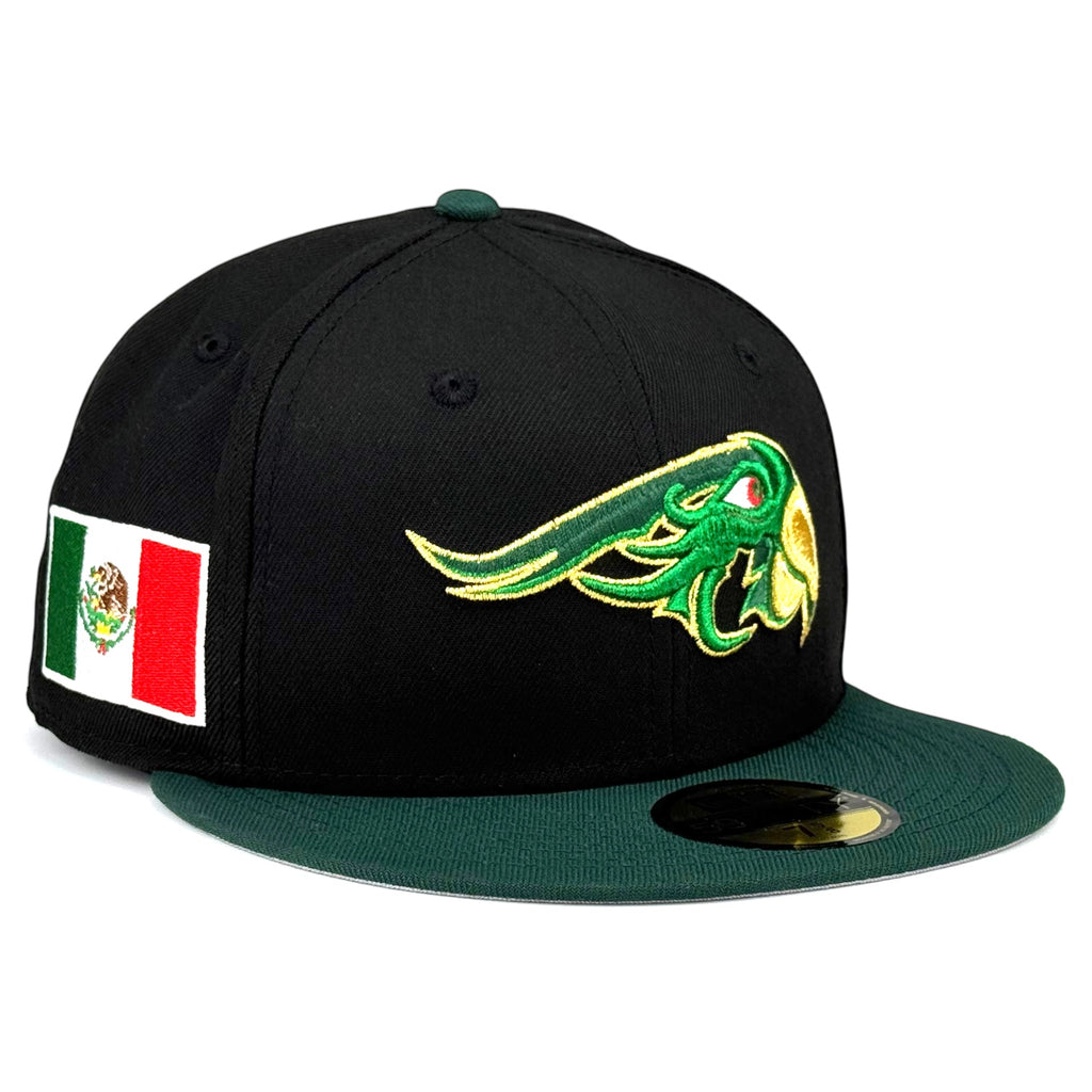 Pericos de Puebla New Era 59Fifty Fitted Hat - Black / Dark Green