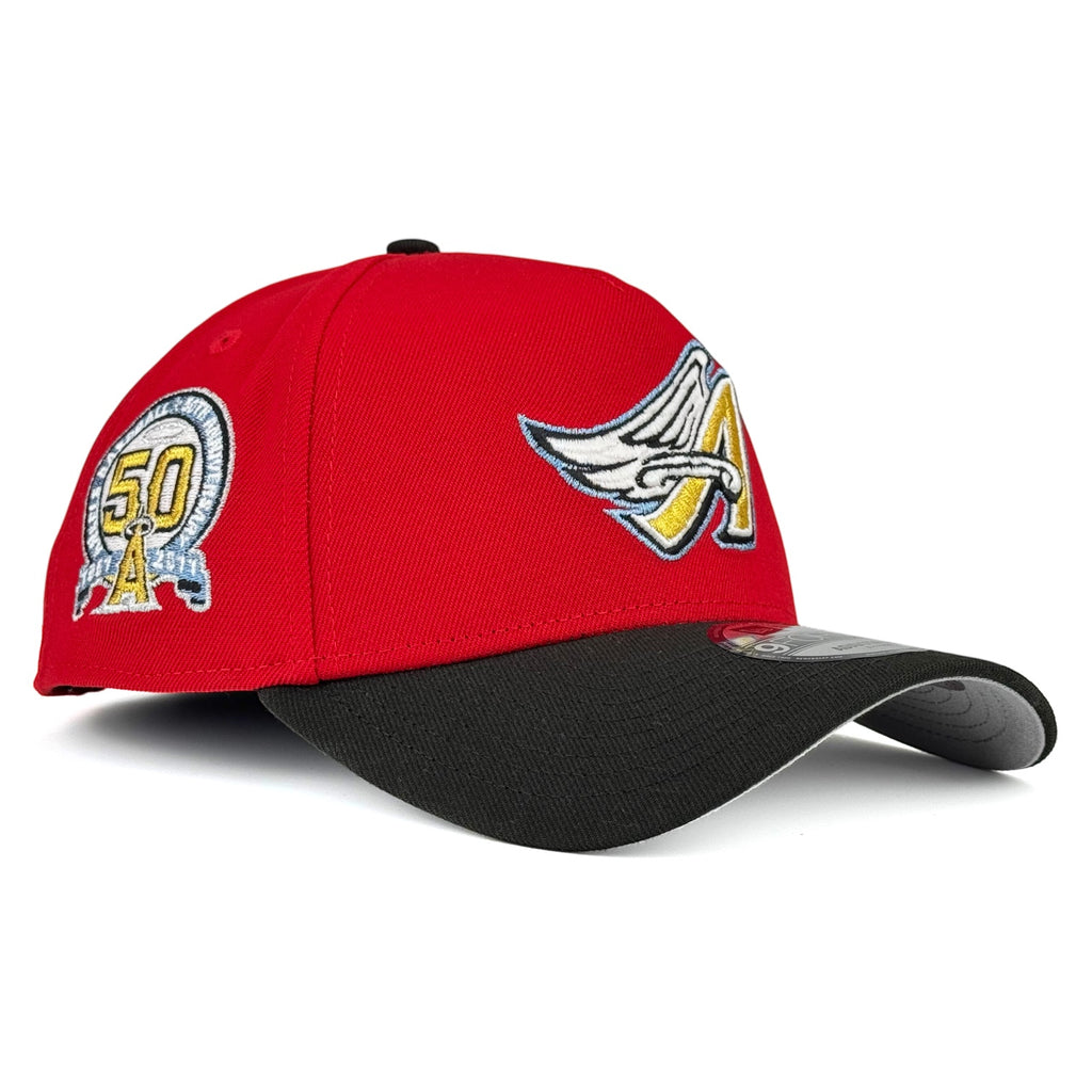 Angels "City of Red" New Era 9Forty A-Frame Snapback Hat - Red