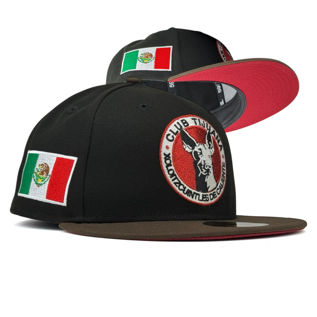 Club Tijuana Xolos (Liga MX) New Era 59Fifty Fitted Hat - Black / Walnut