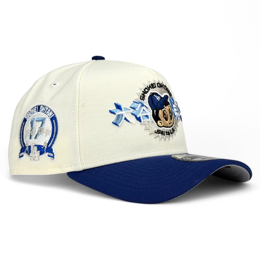 Los Angeles Dodgers "Ohtani Anime" New Era 9Forty A-Frame Snapback Hat - Chrome White / Royal