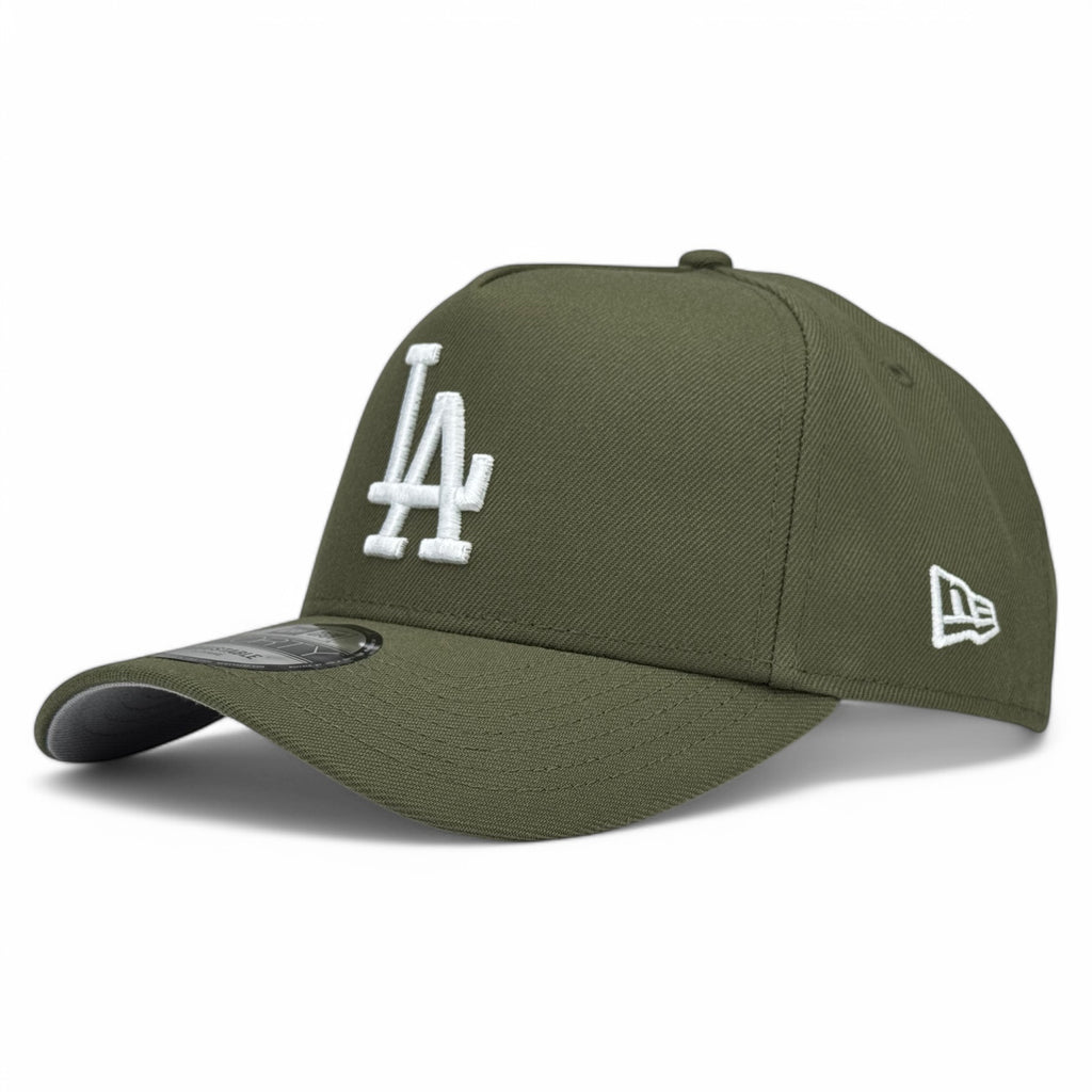 Los Angeles Dodgers New Era 9Forty A-Frame Snapback Hat - Olive