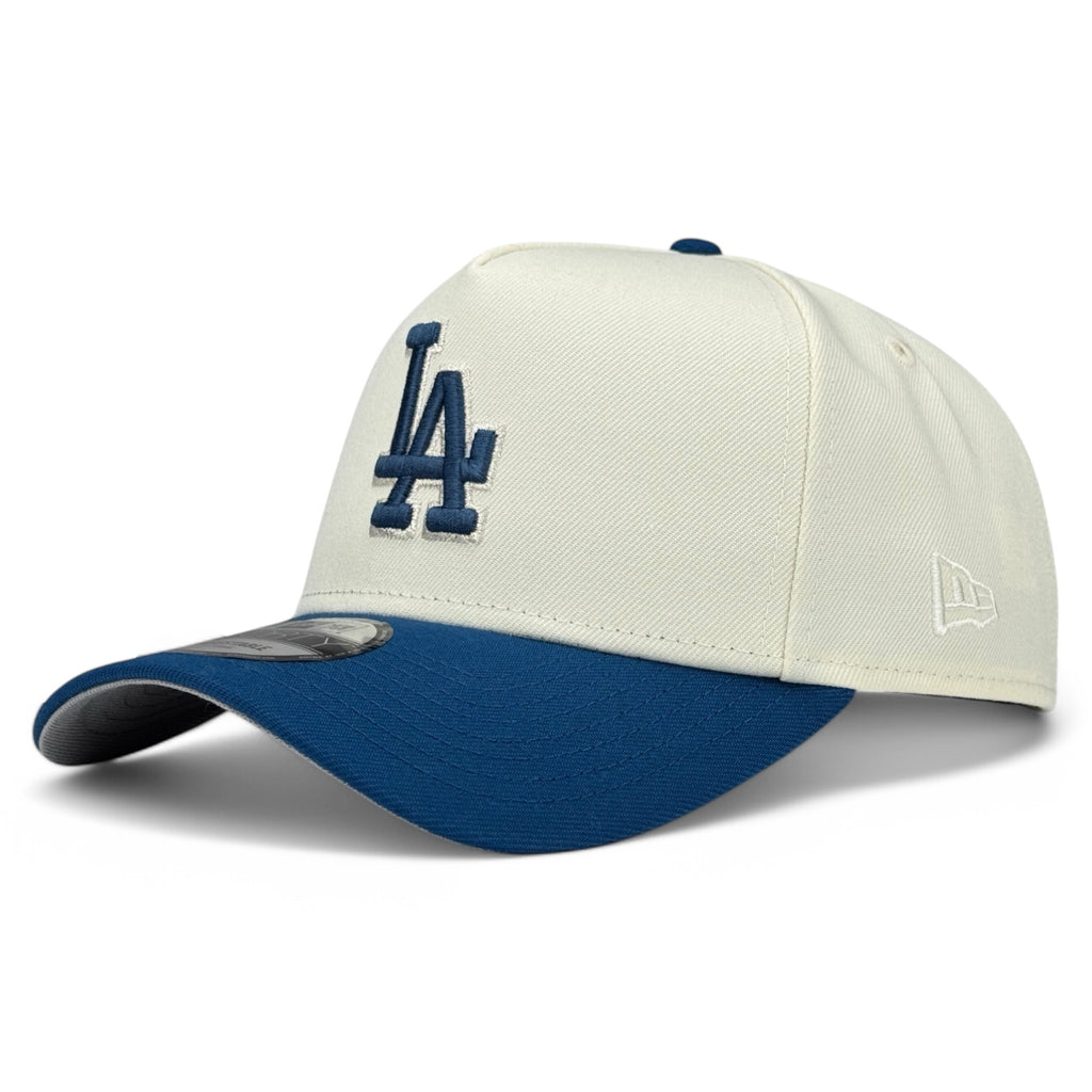 Los Angeles Dodgers New Era 9Forty A-Frame Snapback Hat - Chrome White / Seashore Blue