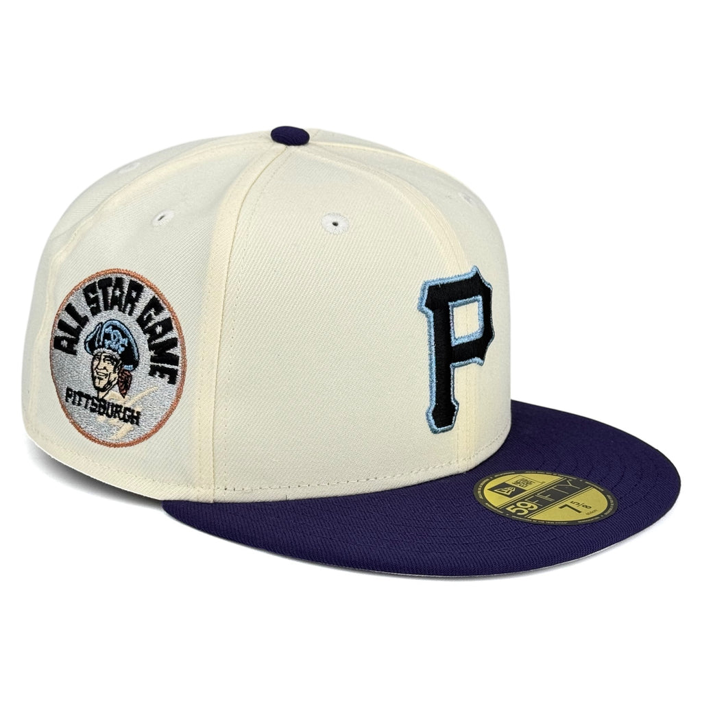 Pittsburgh Pirates "5A Series” New Era 59Fifty Fitted Hat - Chrome White / Purple