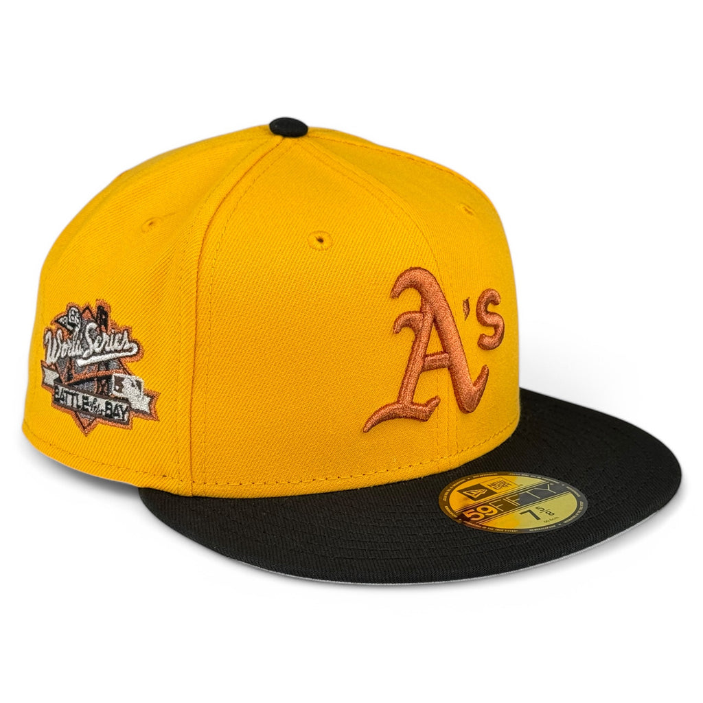 Oakland Athletics "Nati Solo Tape Vol. 2: 🏔️🐲Bruce Leroy🐲🏔️" New Era 59Fifty Fitted Hat - Yellow / Black