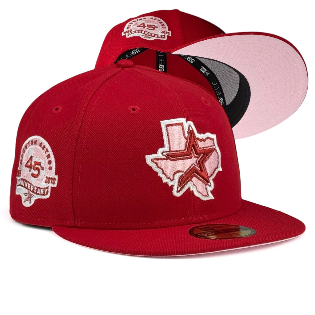Houston Astros “👸🌹 Queen's Crowns 🌹👸” New Era 59Fifty Fitted Hat - Red