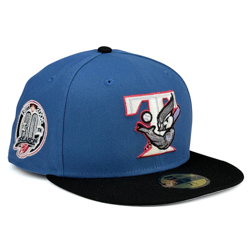 Toronto Blue Jays “🔨⚡️ THORONTO ⚡️🔨” New Era 59Fifty Fitted Hat - Indigo Blue / Black