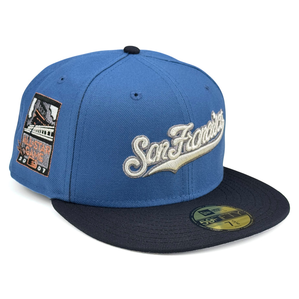 San Francisco Giants "Rushmore in the Bay" New Era 59Fifty Fitted Hat - Indigo Blue / Navy
