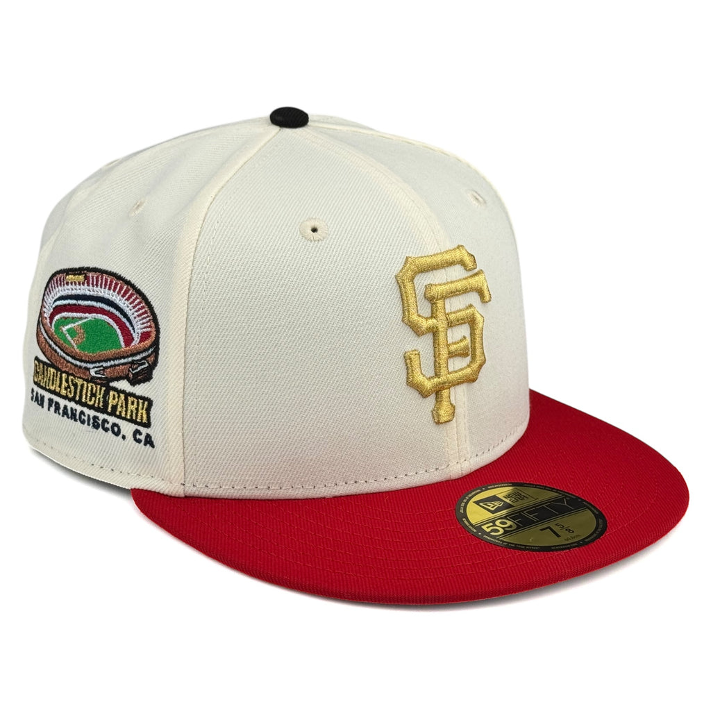 San Francisco Giants "Rushmore in the Bay" New Era 59Fifty Fitted Hat - Chrome White / Red