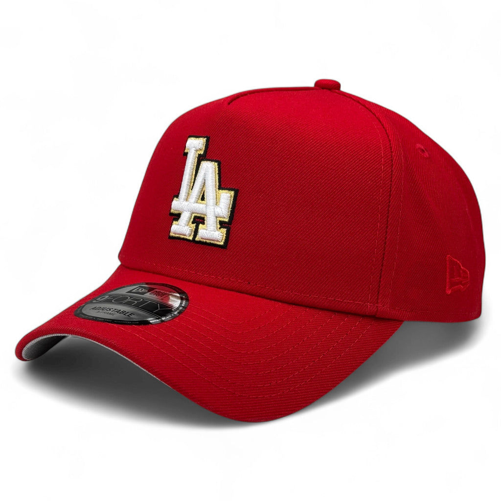 Los Angeles Dodgers New Era 9Forty A-Frame Snapback Hat - Red