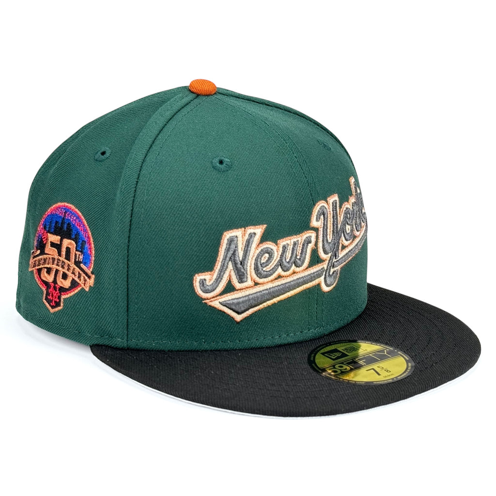 New York Mets "🧱 Built from the Boroughs 🧱"  New Era 59Fifty Fitted Hat - Pine Green / Black