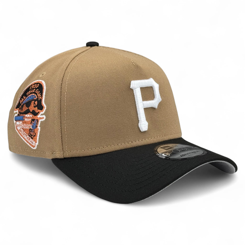 Pittsburgh Pirates "1959 All Star Game" New Era 9Forty A-Frame Snapback Hat - Khaki / Black