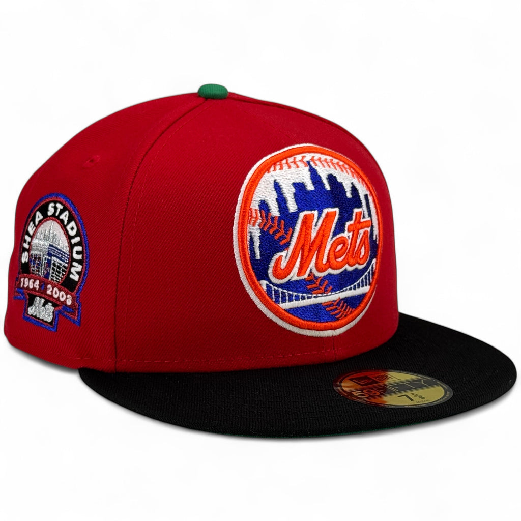 New York Mets 🍎 BIG APPLE METS 🍎 New Era 59Fifty Fitted Hat - Red / Black