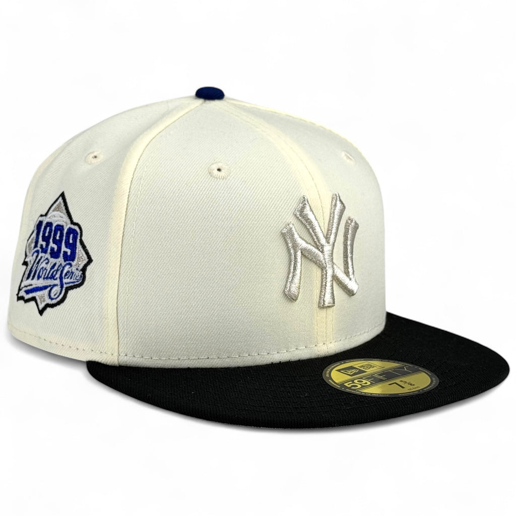 New York Yankees 🎤 I DID IT MY WAY 2.0 🎤 New Era 59Fifty Fitted Hat - Chrome White / Black