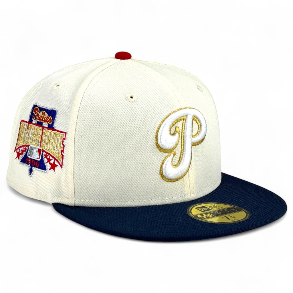 Philadelphia Phillies 🇵🇷 La Isla Phillies 🇵🇷 New Era 59Fifty Fitted Hat - Chrome White / Navy