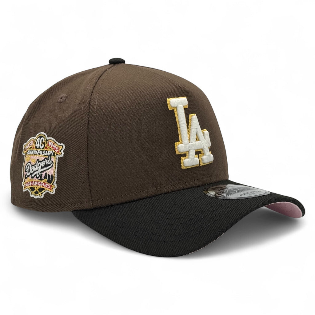 Los Angeles Dodgers "Mocha Pack" New Era 9Forty A-Frame Snapback Hat - Walnut / Black