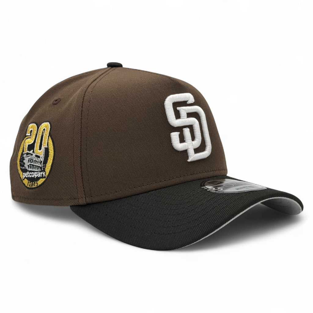 San Diego Padres "Mocha Pack" New Era 9Forty A-Frame Snapback Hat - Walnut / Black