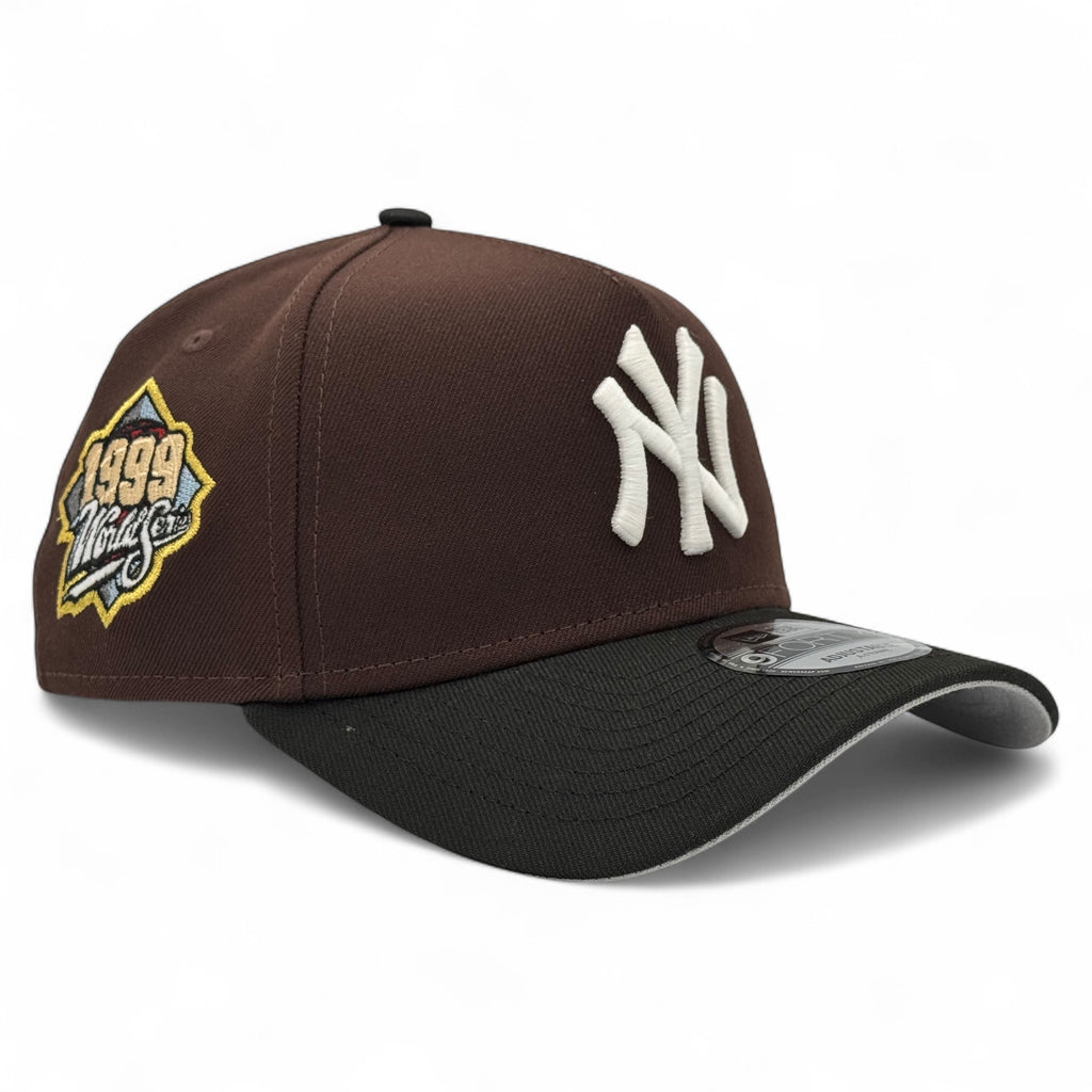 New York Yankees "Mocha Pack" New Era 9Forty A-Frame Snapback Hat - Burnt Wood / Black