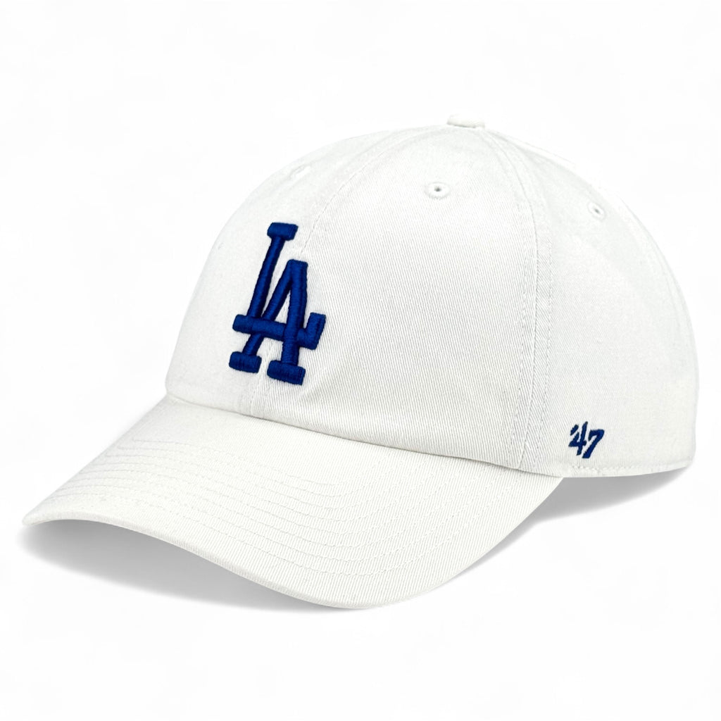 Los Angeles Dodgers 47 Brand Clean Up Cap - Blue on White