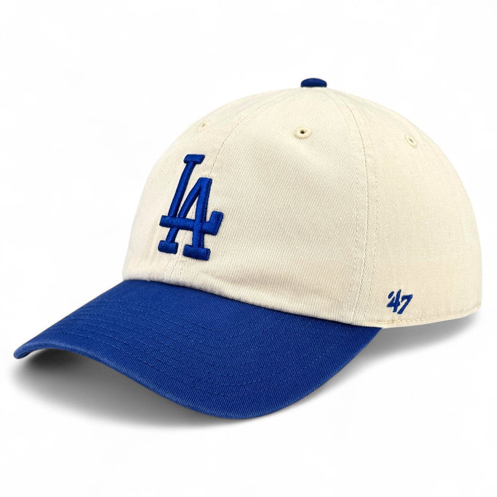 Los Angeles Dodgers 47 Brand Clean Up Cap - Natural / Blue