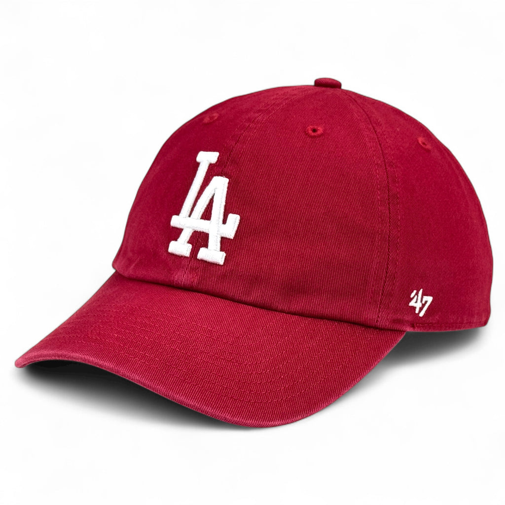 Los Angeles Dodgers 47 Brand Clean Up Cap - Razor Red