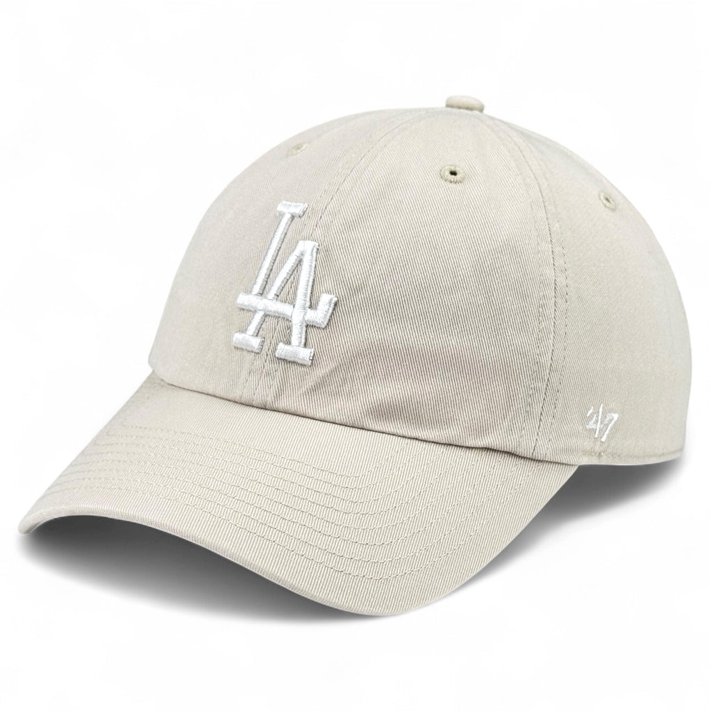 Los Angeles Dodgers 47 Brand Clean Up Cap - Bone