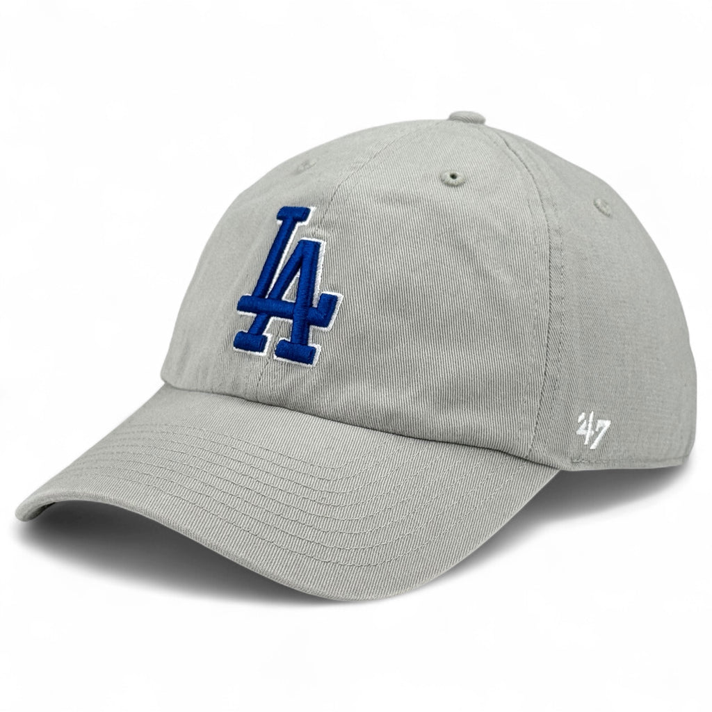 Los Angeles Dodgers 47 Brand Clean Up Cap - Blue on Light Grey