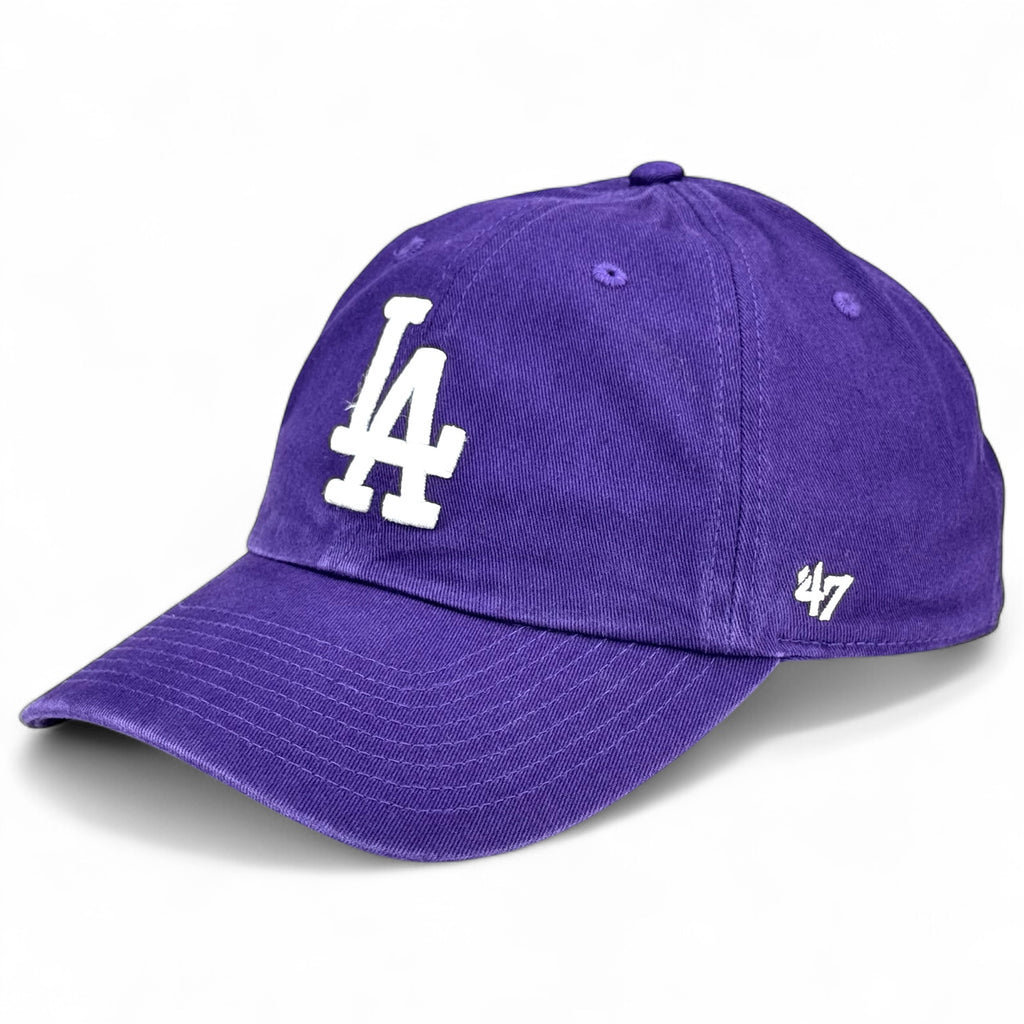 Los Angeles Dodgers 47 Brand Clean Up Cap - Purple